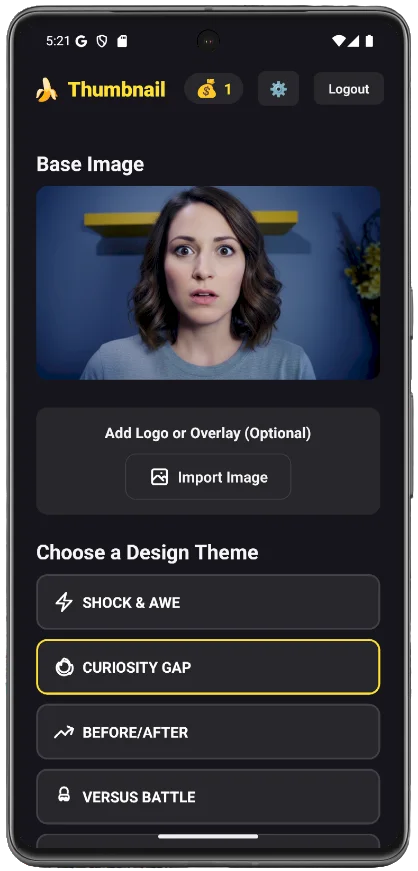 Banana AI Theme Selection - 12 Creative Themes for any project